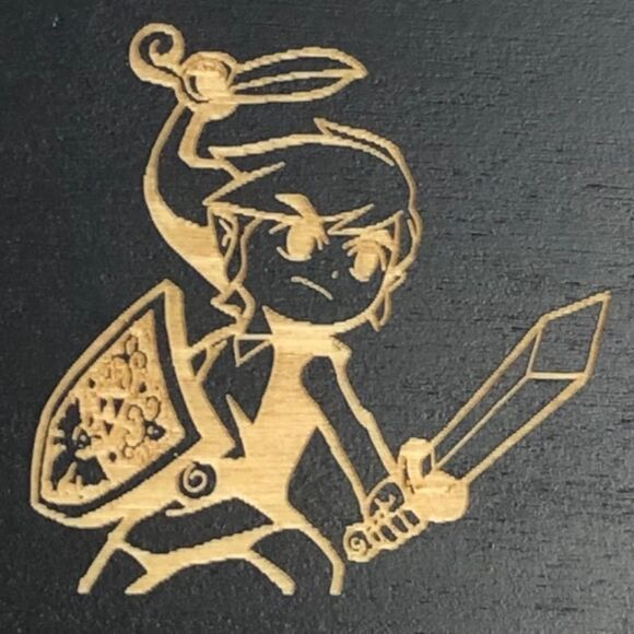 Zelda Breathe Of Wind Hand Crank Music Box Black Gaming Link - Picture 3 of 9